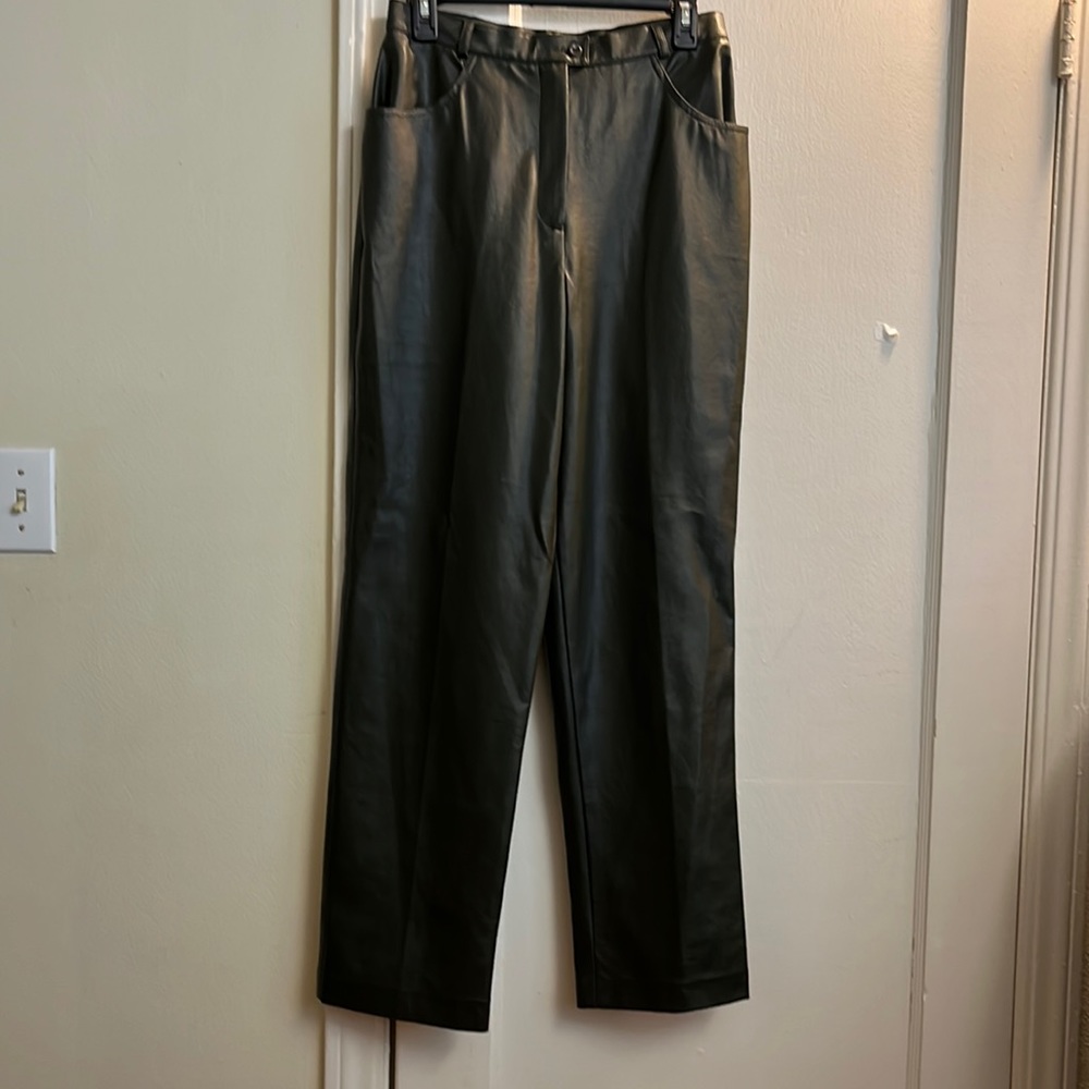 FAUX CUIR pants